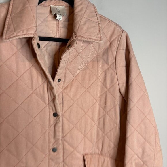 Joie light pink quilted shacket - Picture 2 of 5